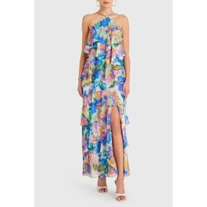 Amanda Uprichard Posie Maxi Dress In Fleetwood Print